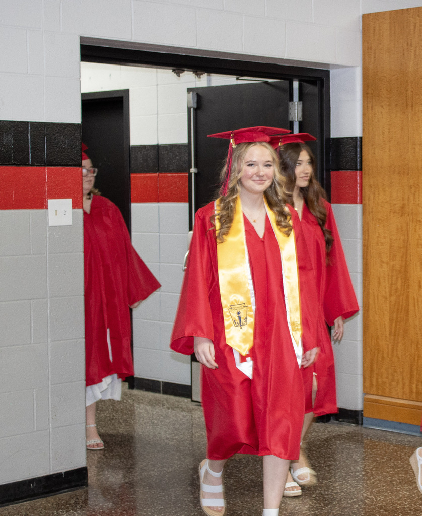 Seniors participated in the annual clap-out on Thursday, May 14th. 