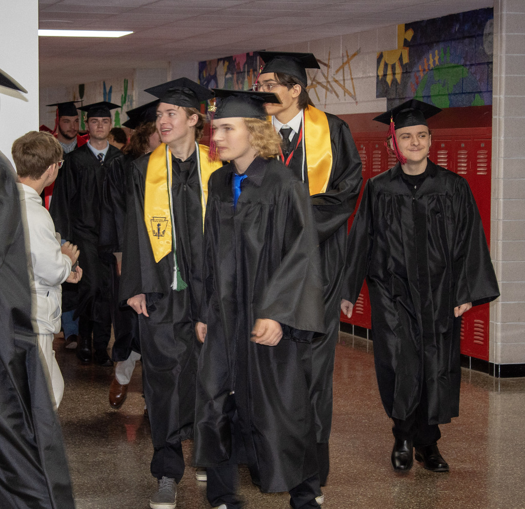 Seniors participated in the annual clap-out on Thursday, May 14th. 