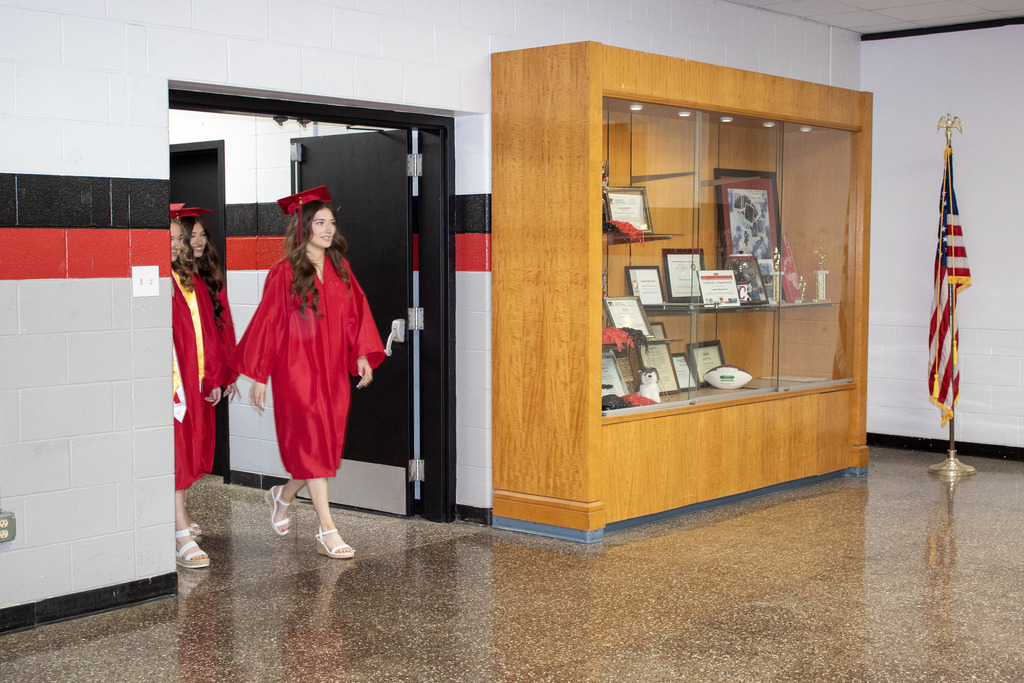 Seniors participated in the annual clap-out on Thursday, May 14th. 