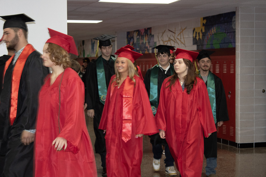 Seniors participated in the annual clap-out on Thursday, May 14th. 