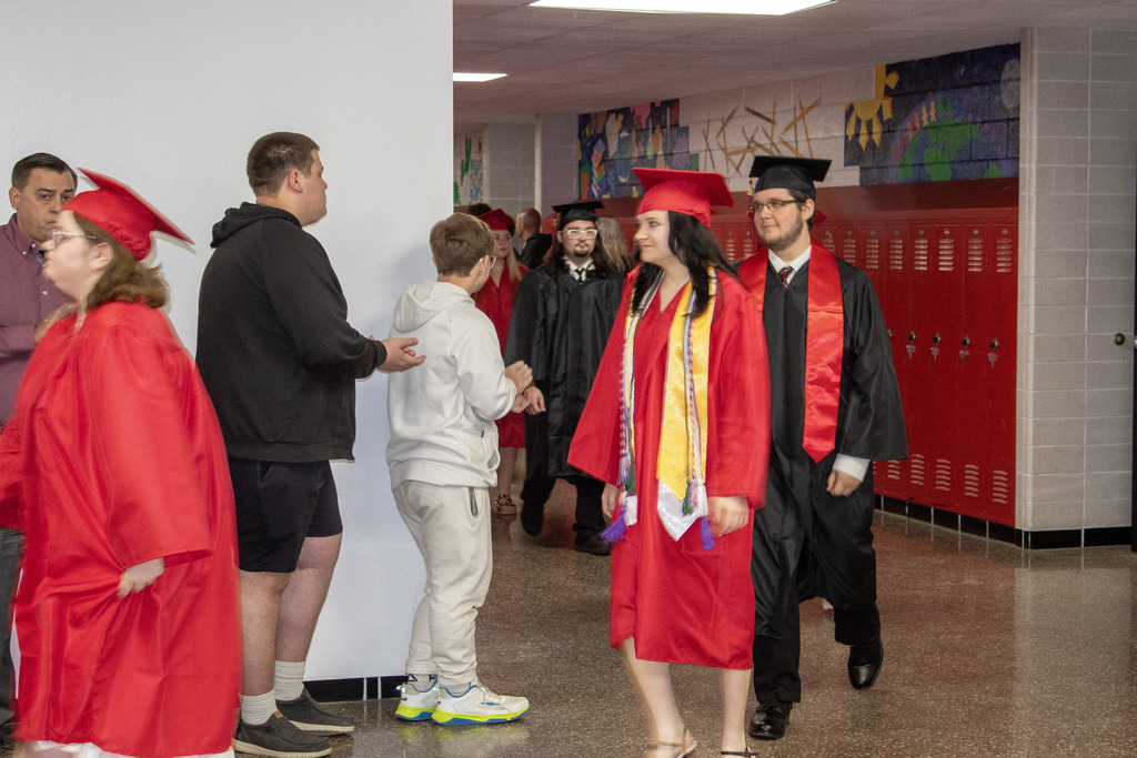 Seniors participated in the annual clap-out on Thursday, May 14th. 