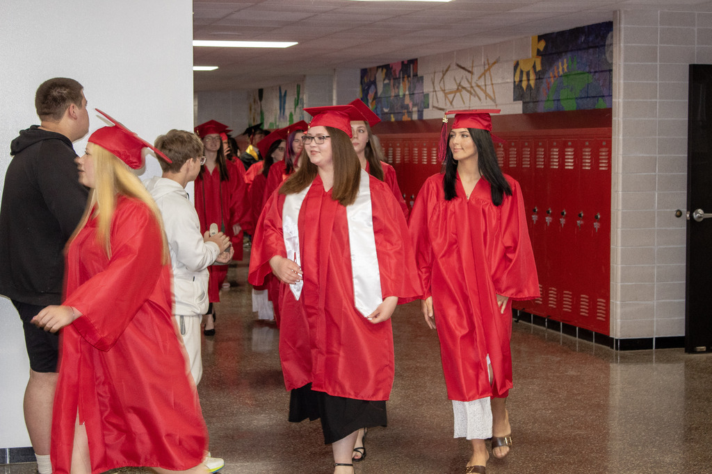 Seniors participated in the annual clap-out on Thursday, May 14th. 