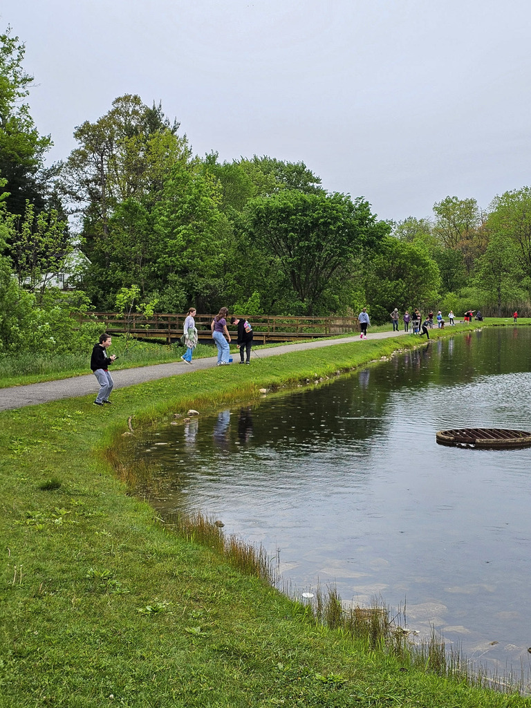 6th-grade field trip to Mineral Lake Park for a chance to fish and get outdoors!