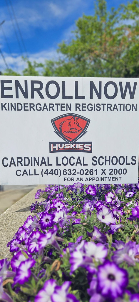 Kindergarten Registration Sign - Get registered TODAY! (Friday, June 12th)