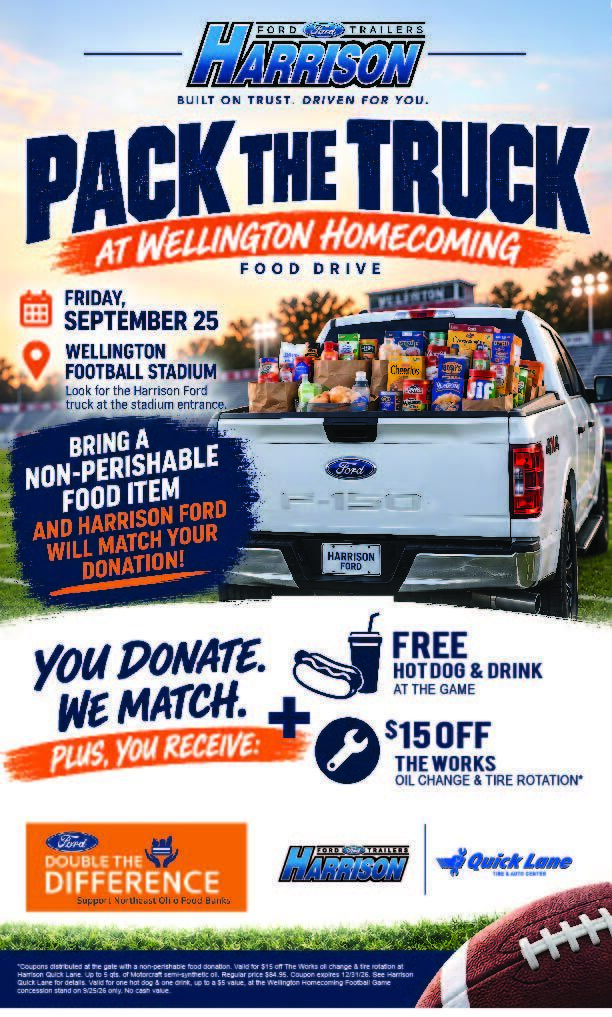 PACK the TRUCK at Wellington's Homecoming! - 9/25 