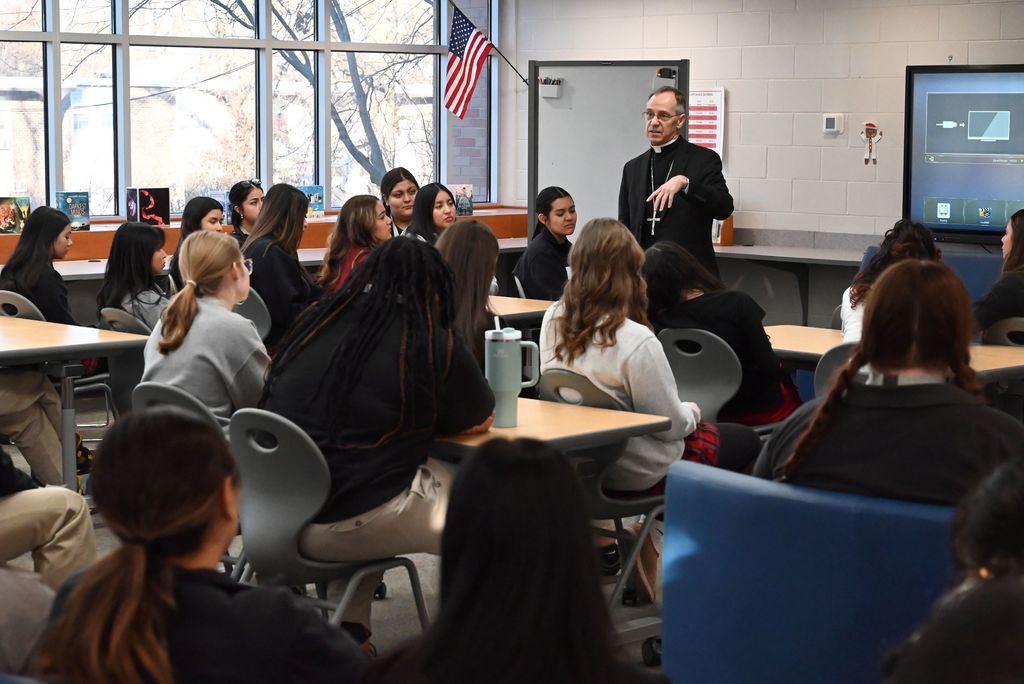 Archbishop Thompson visits CRHS