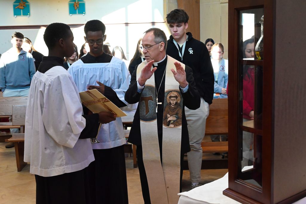 Archbishop Thompson visits CRHS