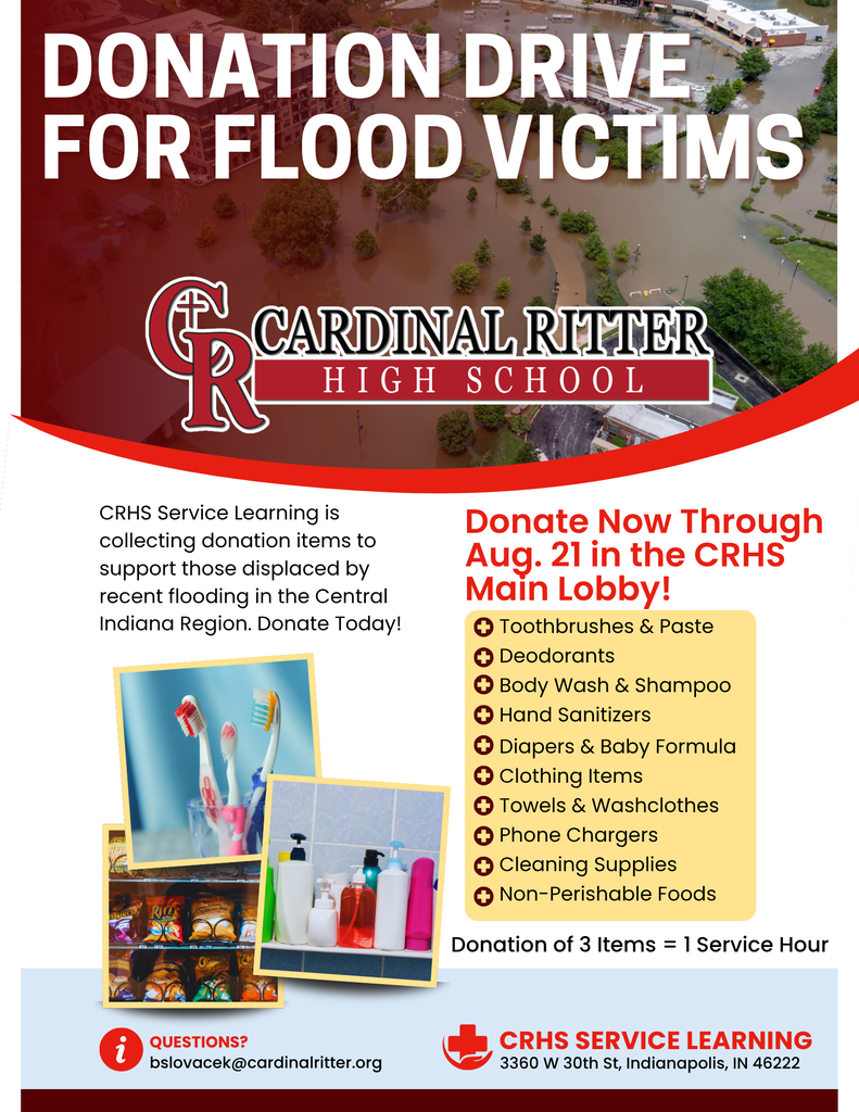 CRHS August Flood Victims Donations Drive