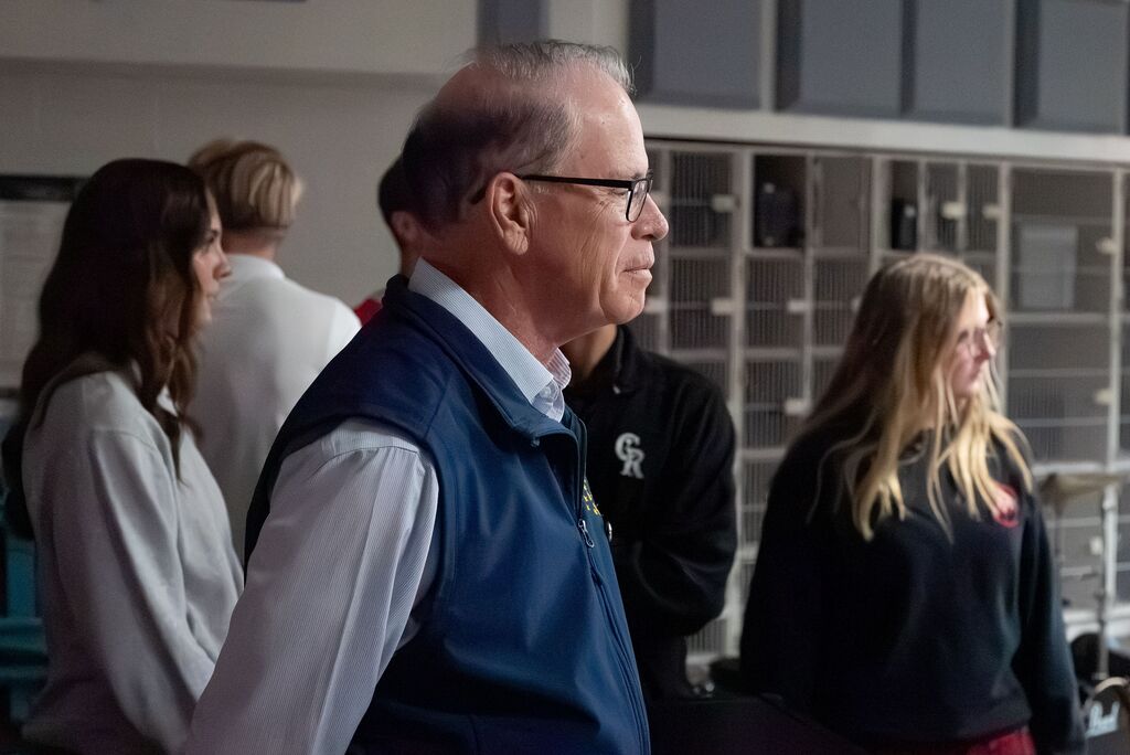 Indiana Governor Mike Braun Visits Cardinal Ritter High School