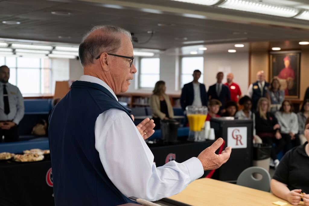 Indiana Governor Mike Braun Visits Cardinal Ritter High School