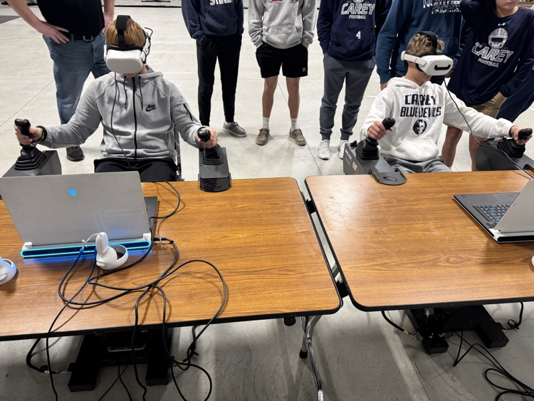 two students using the CatSim Lite