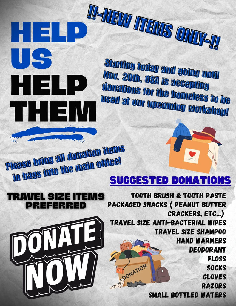 Donation for the homeless