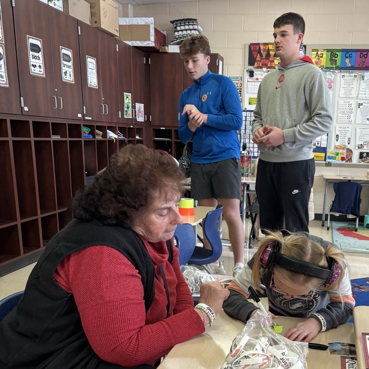 Mrs. Hartley and her students signed the pledge too. Bryce and Garrett were great helpers!