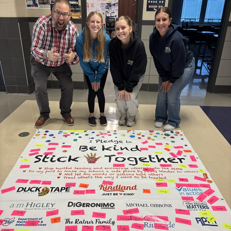 So many kids made the pledge to be kind today!