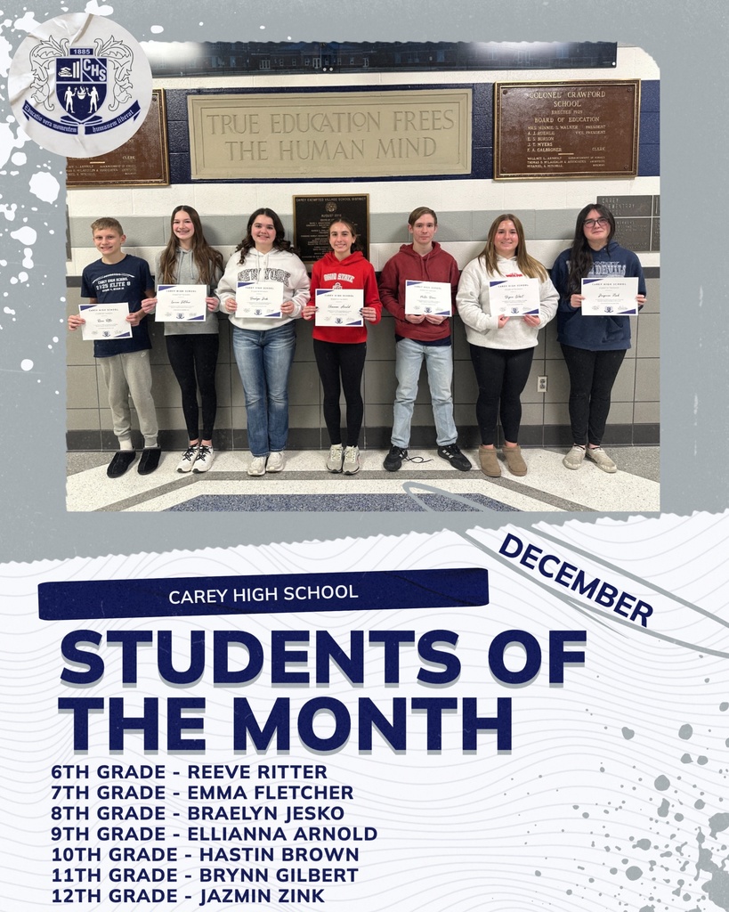 December Students of the Month
