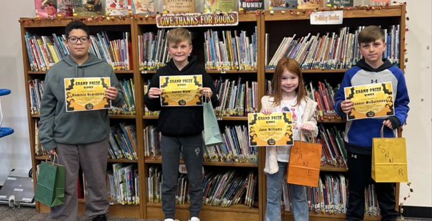 Rushmore Avenue students decorate pumpkins for Literacy-o-Lantern contest