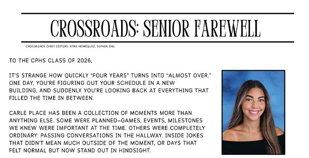 Extra extra! The Crossroad's News Farewell is live