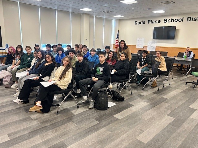 tenth-grade Global History students at Carle Place High School