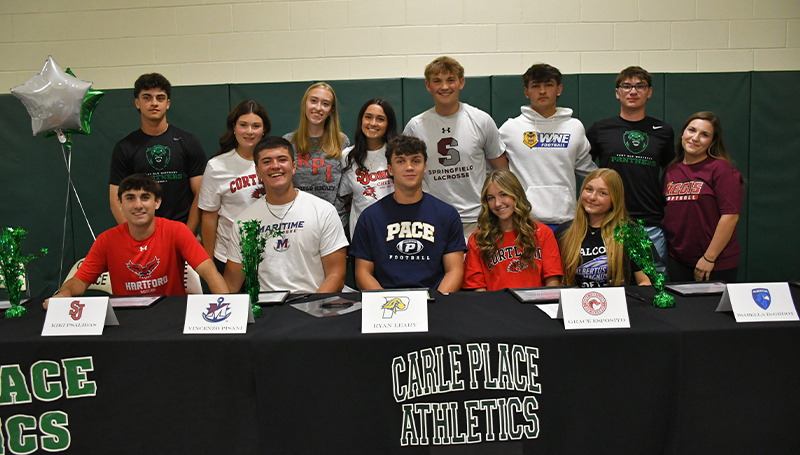 Student athlete group photo.