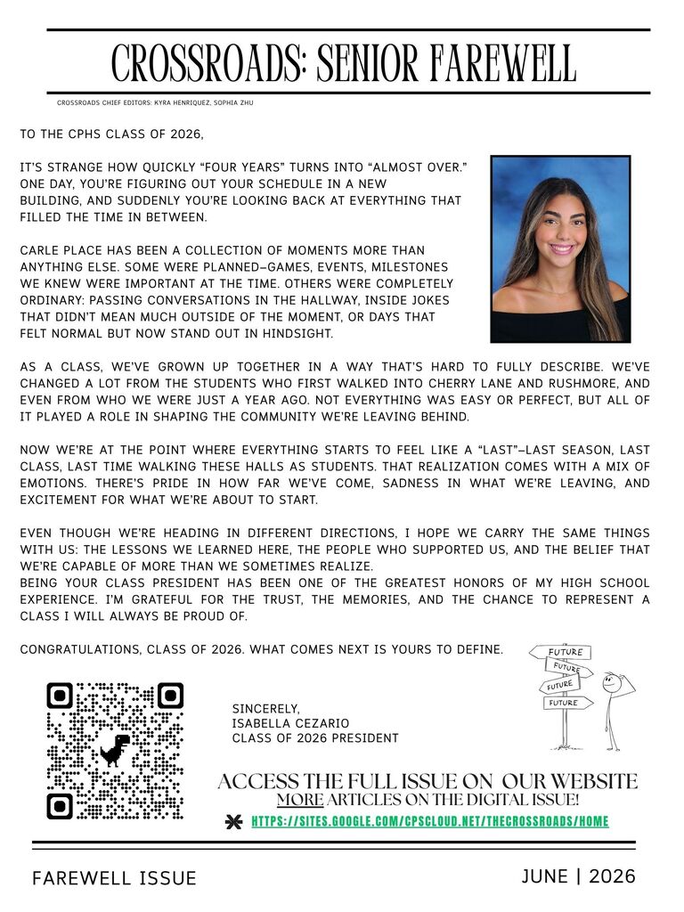 Extra extra! The Crossroad's News Farewell is live!