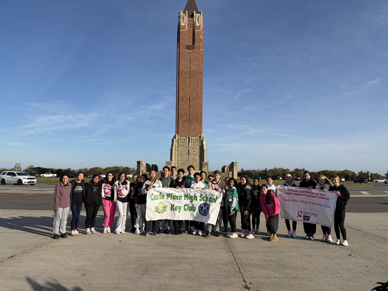 students at jones beach lighthouse