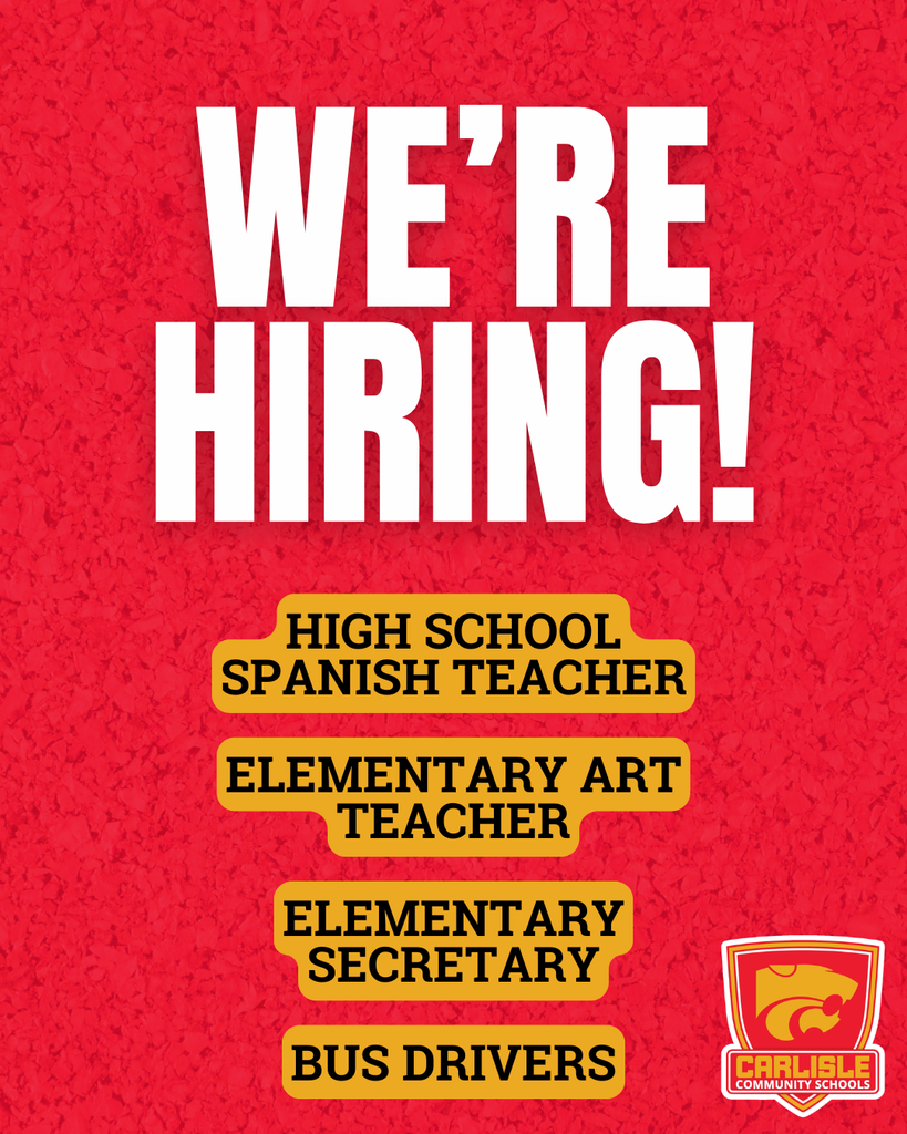 We are hiring 5/4/26