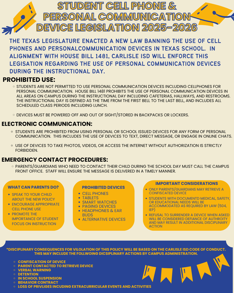 CISD Cell Phone Policy