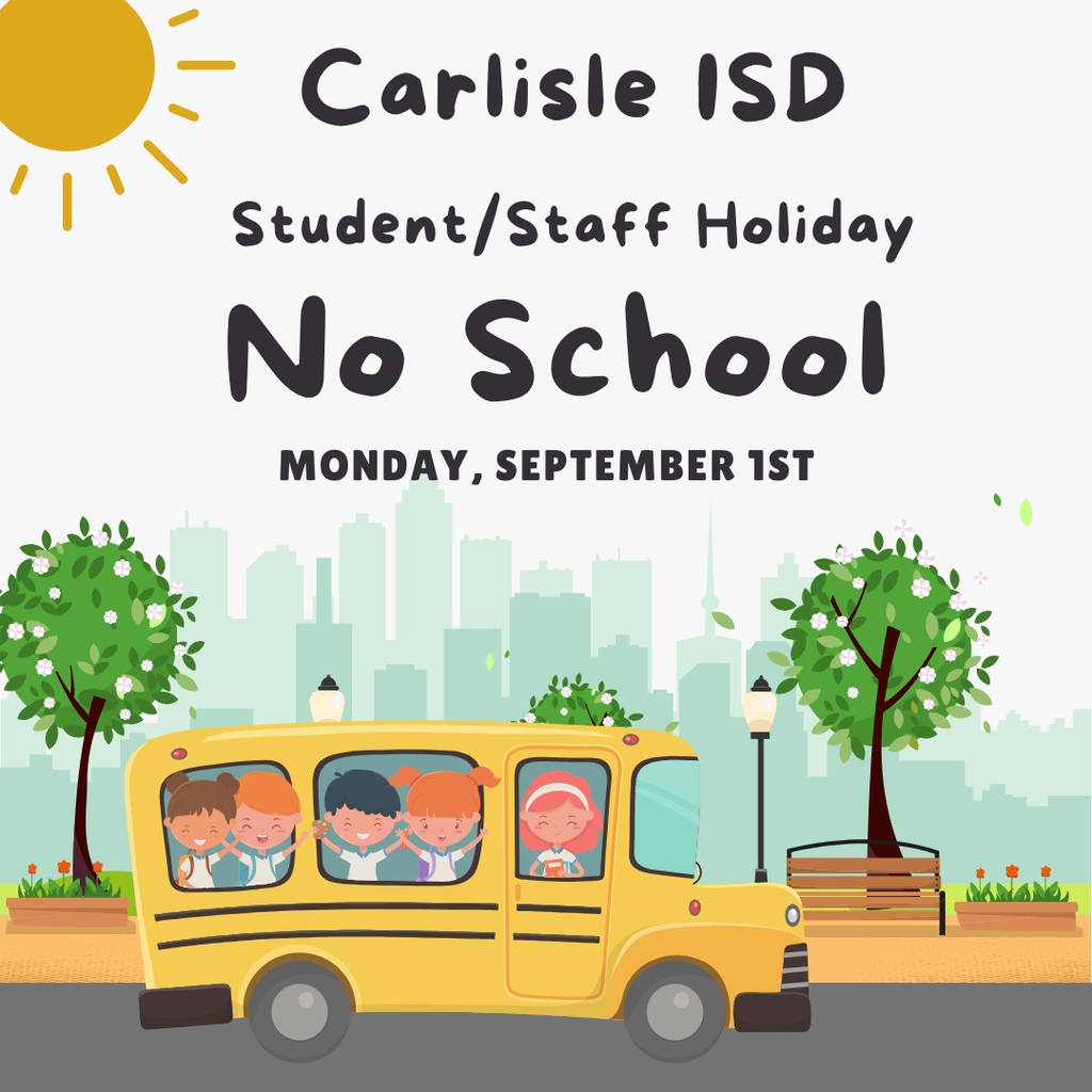 No School Monday September 1, 2025