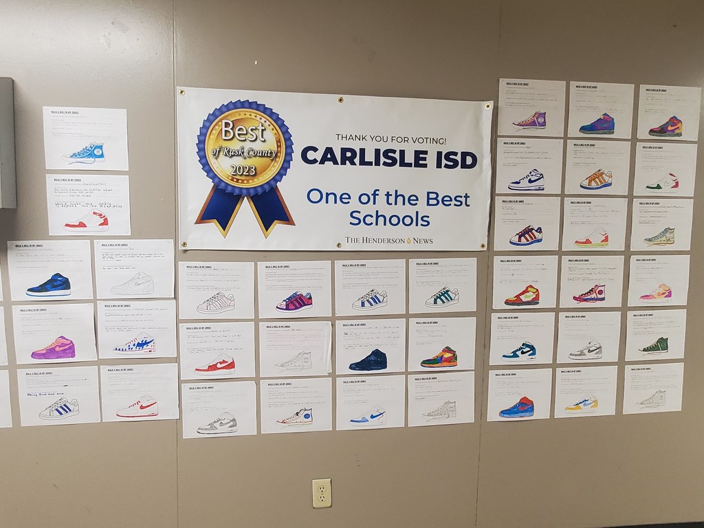Shoes on wall