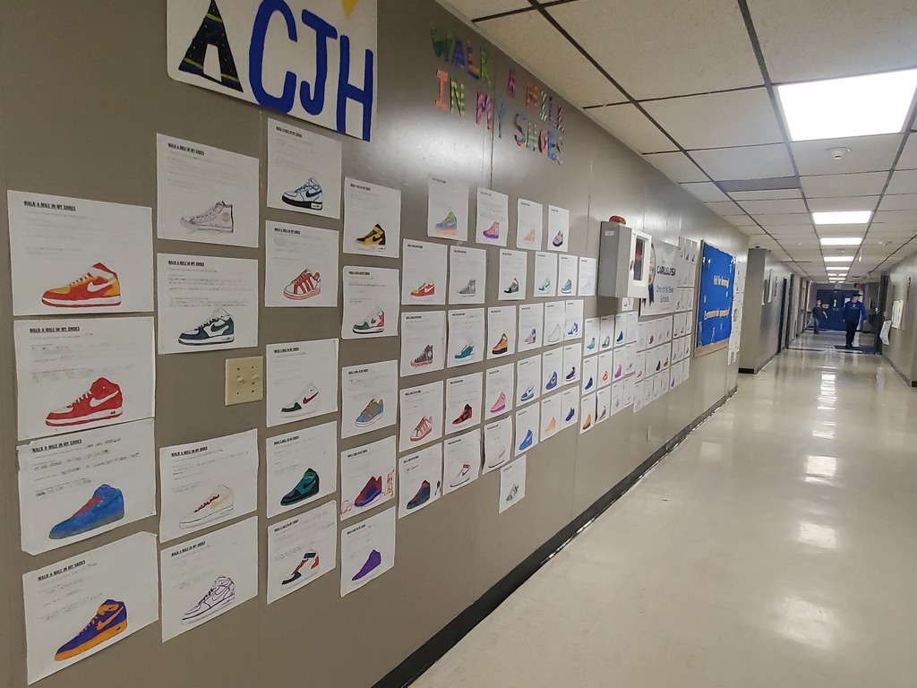 Shoes on wall