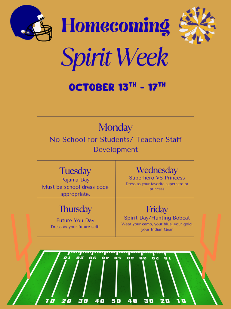 Homecoming week Oct. 13th - 17th 