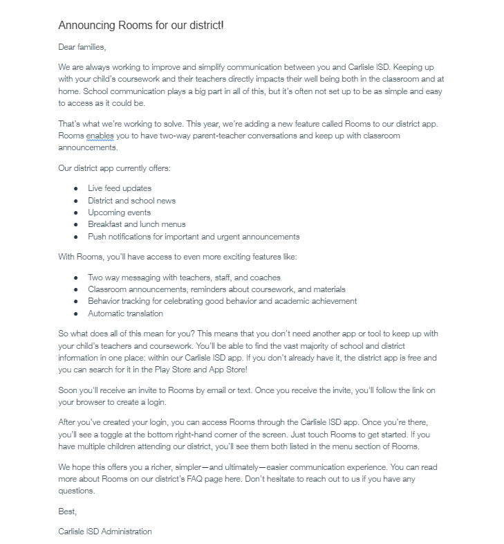 Rooms App