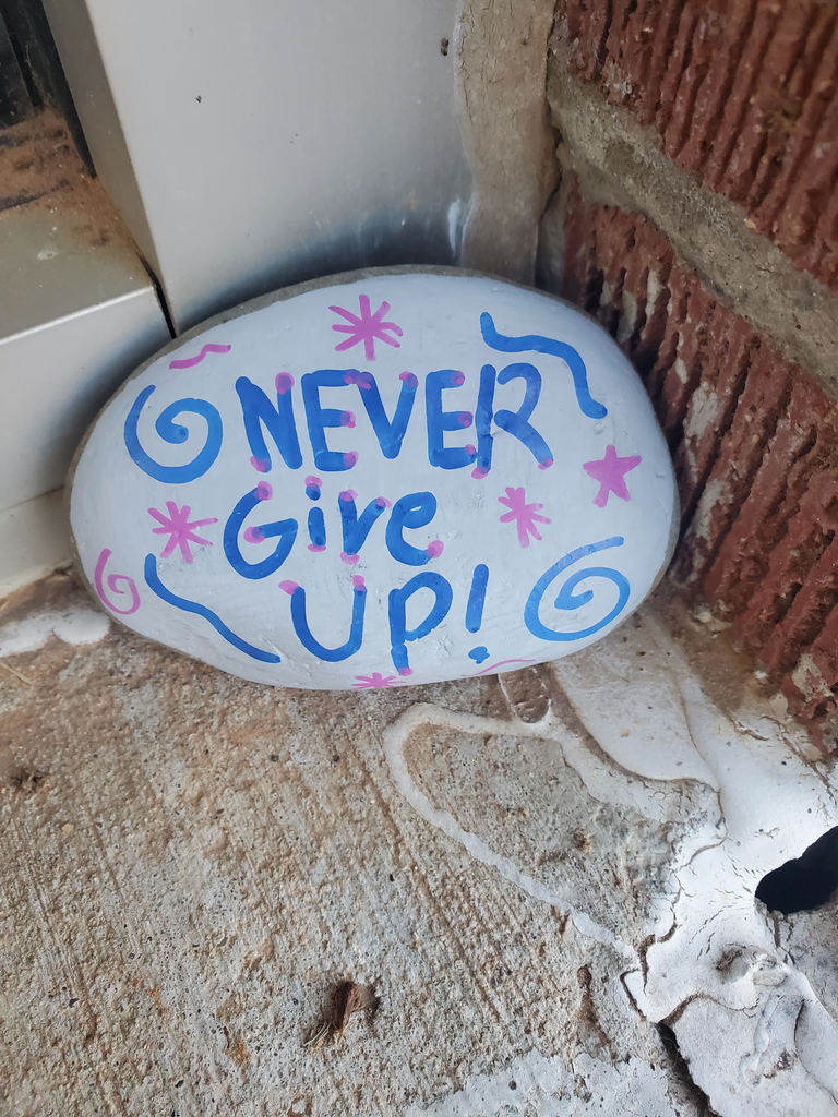 never give up