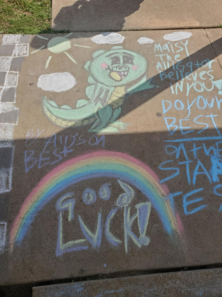 Sidewalk drawing 