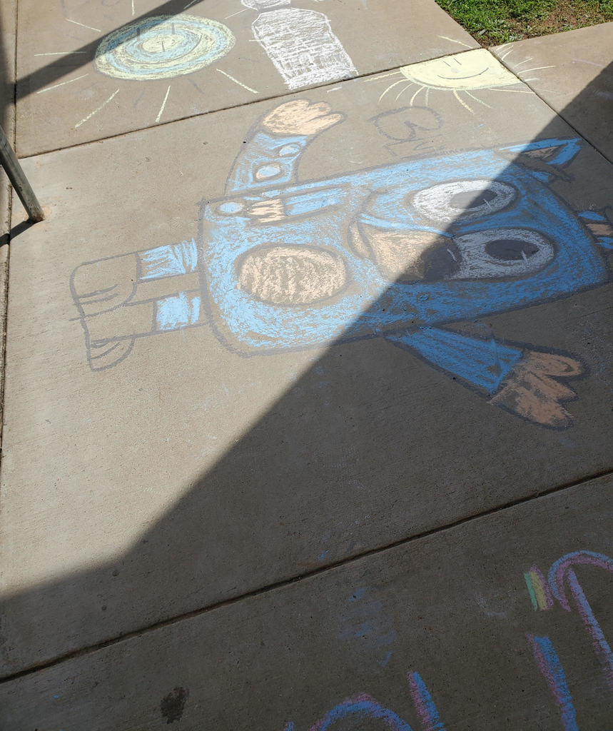 Sidewalk drawing 