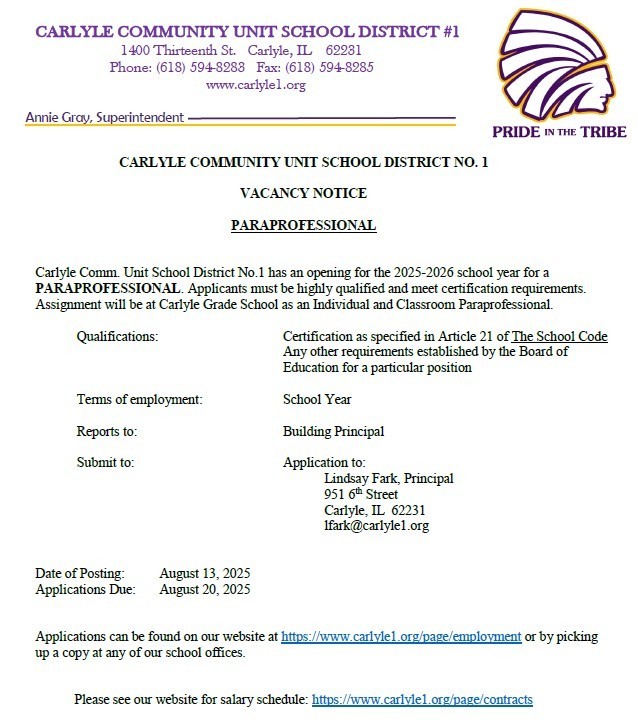 Vac Notice GS Para