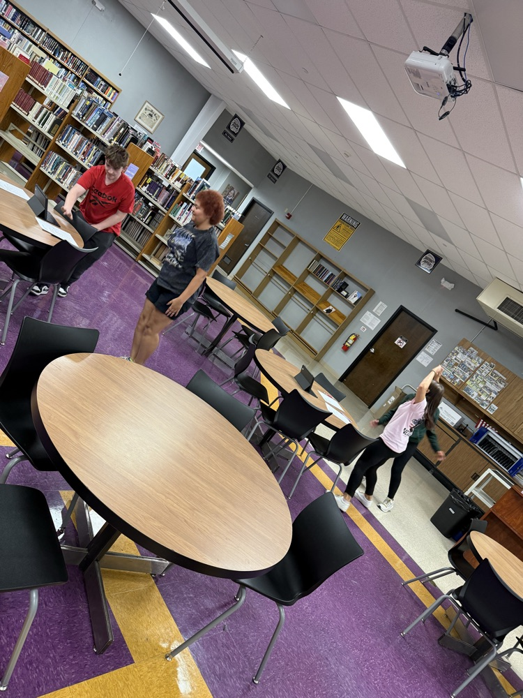 students participate in time management activity. 