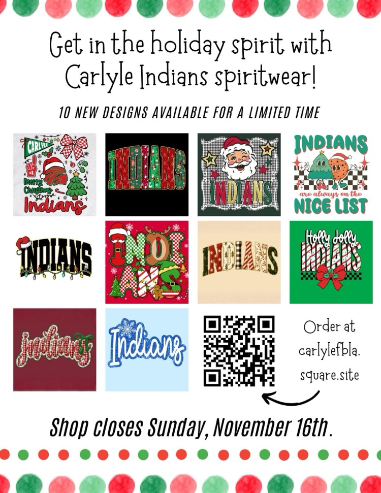 FBLA order form for holiday spirit wear