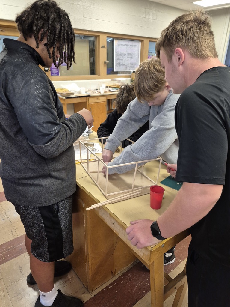 Students work together in Ms. Millburg's shop