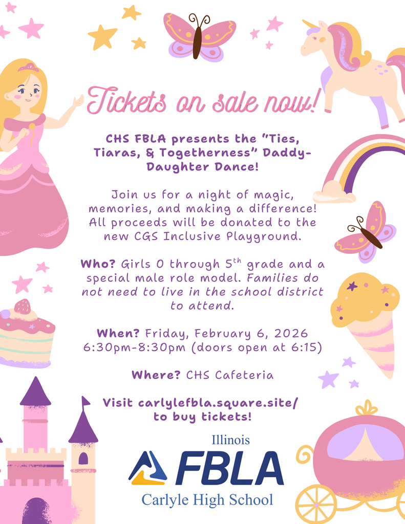 Flyer for the daddy daughter dance