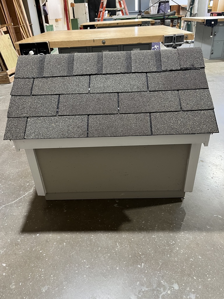 side view of the dog hosue