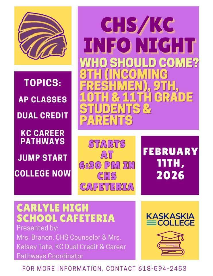 flyer for CHS/KC info night
