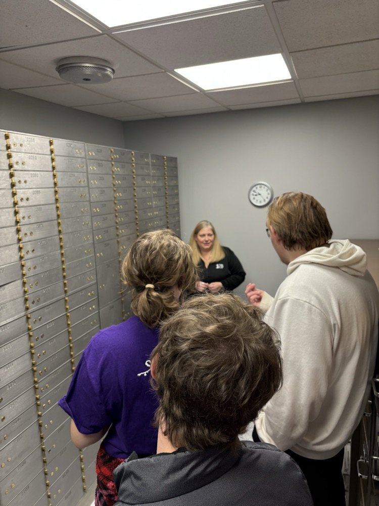 life skills students explore the bank