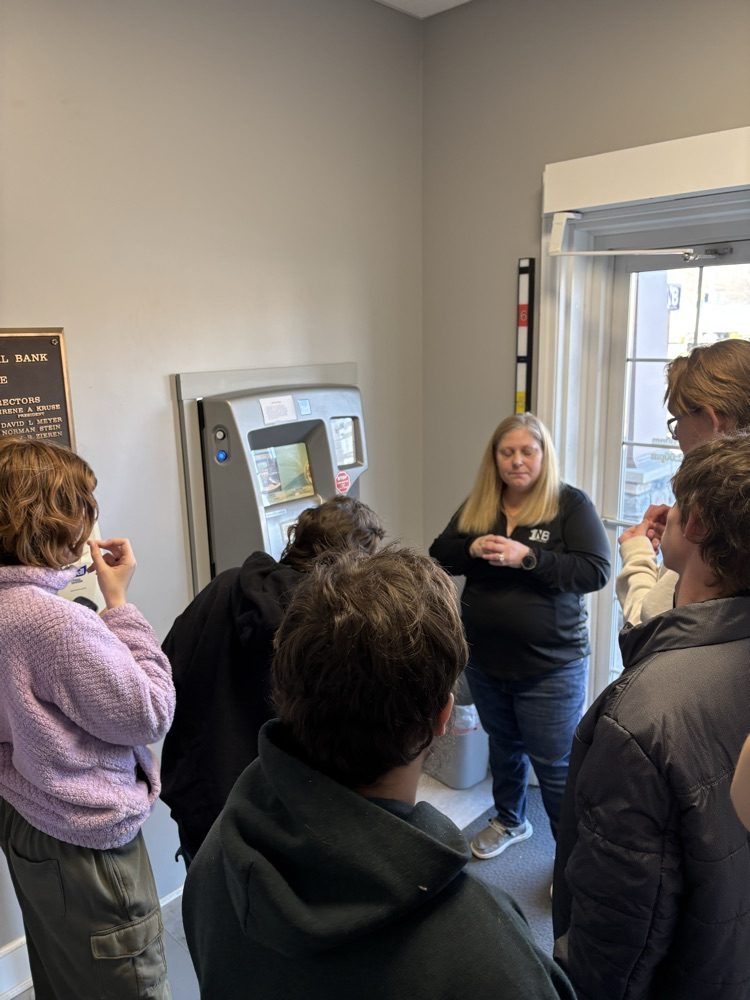 life skills students explore the bank