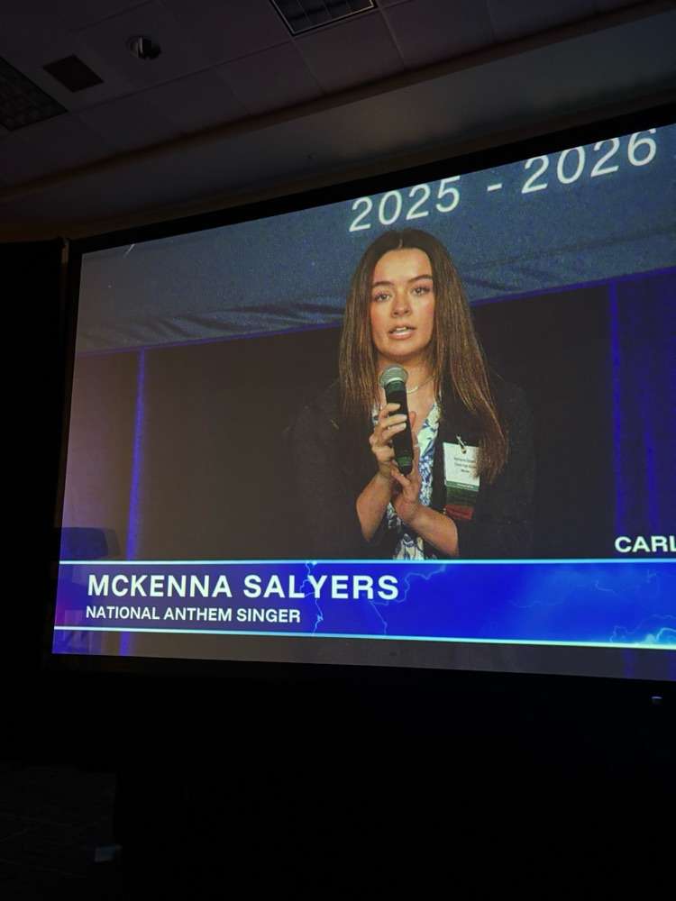 McKenna Salyers sings the national anthem