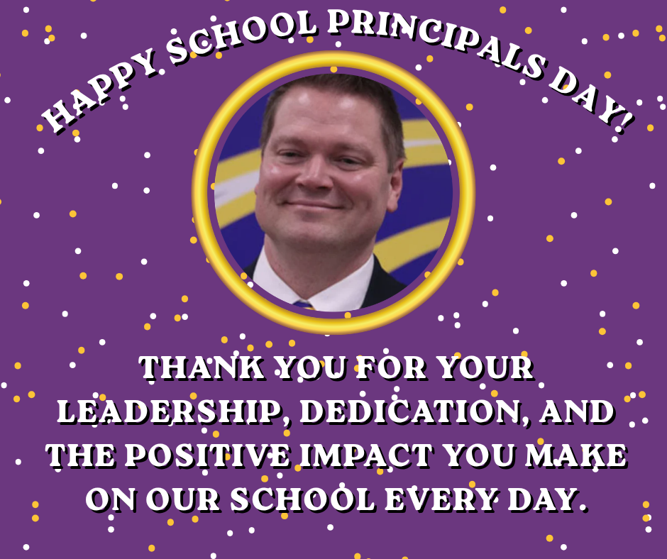 Happy Principals Day, Mr. Teasley!!  Photo Credit: Traditions Photography