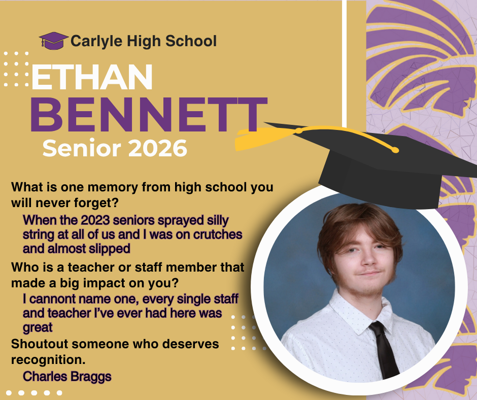 Senior yearbook photo of Tessa Hoffmann and Ethan Brinkman.