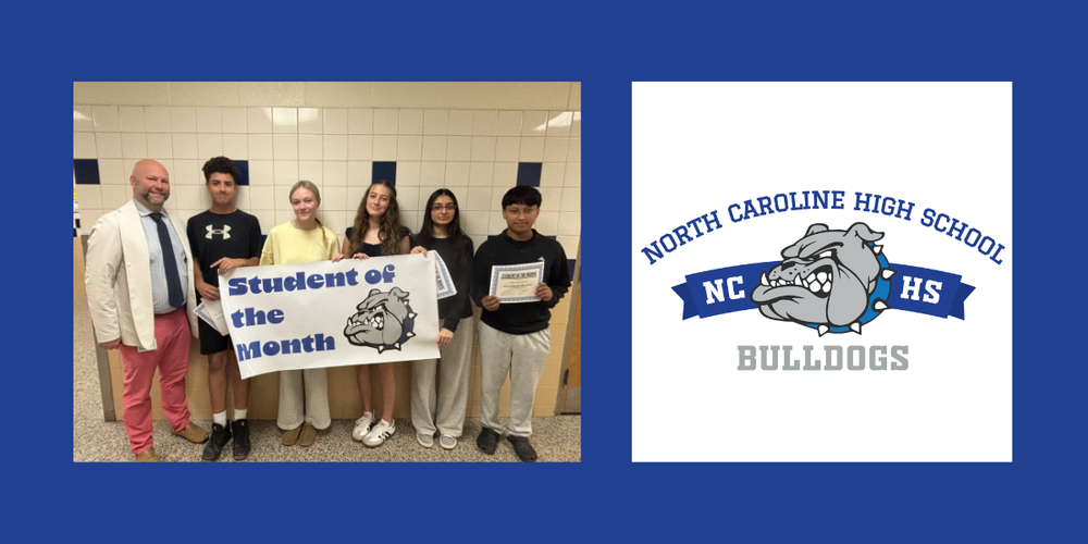 Students of the Month  and Mr. Spiker