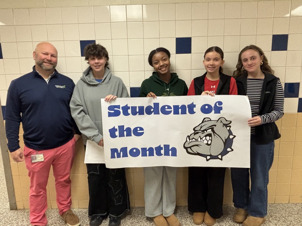 Mr. Spiker and Students of the Month