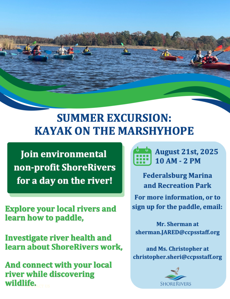 Summer Excursion: Kayak on the Marshyhope
